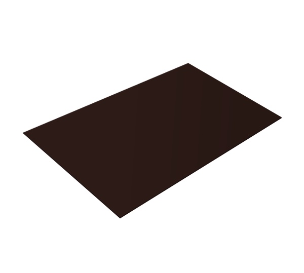 Штакетник М-образный А фигурный Эталон PE RAL 8017 шоколад