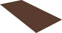 Плоский лист Эталон Drap ST с пленкой RAL 8017 шоколад