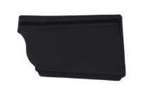 Заглушка правая Vortex 127мм RAL 7024 из каталога RAL 7024\t Заглушка правая Vortex 127мм RAL 7024