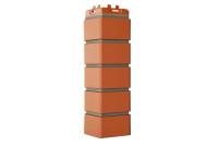 Угол Grand Line Клинкерный кирпич Design терракотовый со швом RAL 7006 из каталога Кирпич клинкерный Премиум Угол Grand Line Клинкерный кирпич Design терракотовый со швом RAL 7006