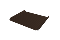 Кликфальц Pro Gofr Grand Line 0,45 PE с пленкой на замках RAL 8017 шоколад