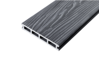 Террасная доска Grand Line 150х25мм 3D Винтаж Темно-серый 4м