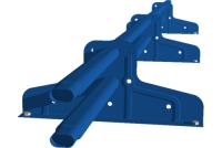 Снегозадержатель Стандарт Т4 d 40х20 RAL 5005 (3м)