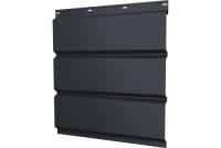 товар Софит металлический Классик Grand Line без перфорации 0,5 Satin Matt TX с пленкой RAL 7024 мокрый ас