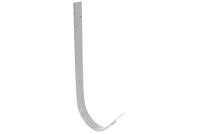 Крюк длинный Премиум 125 мм, белый RAL 9003 тип 2 