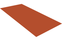Плоский лист 0,45 Drap TX с пленкой RAL 8004 терракота