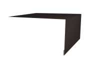 Планка околооконная простая 250х75 Эталон PE с пленкой RR 32 темно-коричневый