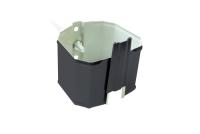 Кронштейн трубы на кирпич прямоугольный Vortex RAL 7024 из каталога RAL 7024\t Кронштейн трубы на кирпич прямоугольный Vortex RAL 7024