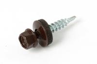 Саморез по металлу Daxmer 4,8х19 RAL 8017 (250) сверло №2