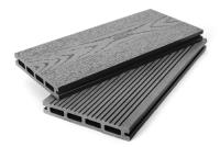 Террасная доска Grand Line 140мм вельвет и тиснение Графит 4м (БШТ)