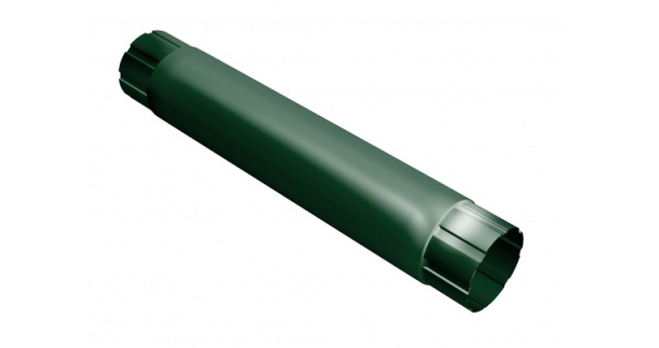 Труба круглая соединительная Grand Line 90мм 1м RAL 6005 зеленый мох из каталога RAL6005 Труба круглая соединительная Grand Line 90мм 1м RAL 6005 зеленый мох
