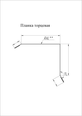 Планка торцевая 80х100 Эталон PE с пленкой RAL 8017 шоколад 2м СКЛАД фото в интернет-магазине Новый Квартал Саранск