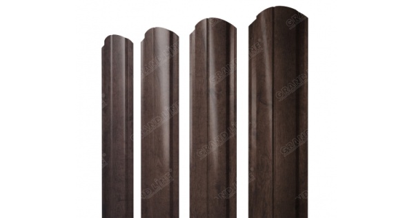 Штакетник Полукруглый Slim фигурный Эталон Print Elite Antique Wood из каталога Штакетник Полукруглый Slim Штакетник Полукруглый Slim фигурный Эталон Print Elite Antique Wood