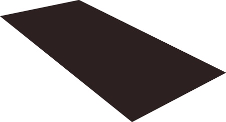 Плоский лист 0,45 Drap RAL 9005 черный