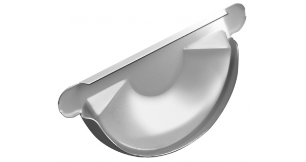 Заглушка торцевая универсальная Grand Line 125 мм RAL 9003 сигнальный белый из каталога RAL9003 Заглушка торцевая универсальная Grand Line 125 мм RAL 9003 сигнальный белый