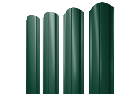 Штакетник Полукруглый Slim фигурный 0,45 Drap TX RAL 6005 зеленый мох