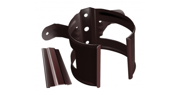 Кронштейн трубы Grand Line на дерево, 90мм RAL 8017 шоколад из каталога RAL8017 Кронштейн трубы Grand Line на дерево, 90мм RAL 8017 шоколад