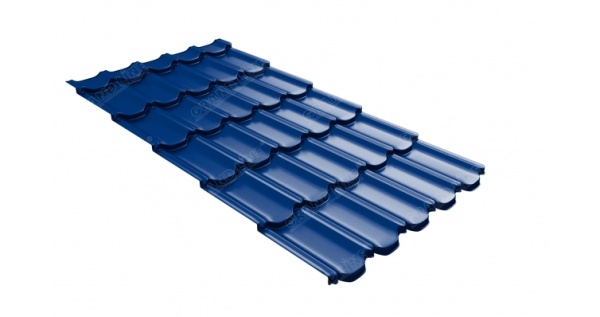 Волновой профиль квинта плюс Grand Line c 3D резом Эталон PE RAL 5002 ультрамариново-синий из каталога Kvinta plus 3D Волновой профиль квинта плюс Grand Line c 3D резом Эталон PE RAL 5002 ультрамариново-синий