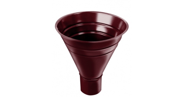 Воронка водосборная, 250/90 мм RAL 3005 красное вино из каталога RAL3005 Воронка водосборная, 250/90 мм RAL 3005 красное вино