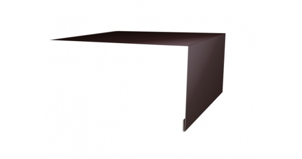 Планка околооконная простая 250х50 Эталон PE с пленкой RAL 8017 шоколад