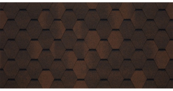 Битумная черепица TEGOLA GARDA marrone 439 (коричневый) фото Битумная черепица TEGOLA GARDA marrone 439 (коричневый) фото