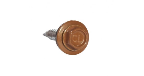 Саморез кровельный Daxmer 4,8х29 RAL 8004 (250) сверло №1