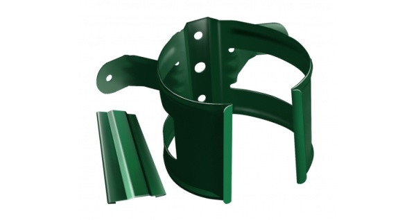 Кронштейн трубы Grand Line на дерево, 90мм RAL 6005 зеленый мох из каталога RAL6005 Кронштейн трубы Grand Line на дерево, 90мм RAL 6005 зеленый мох