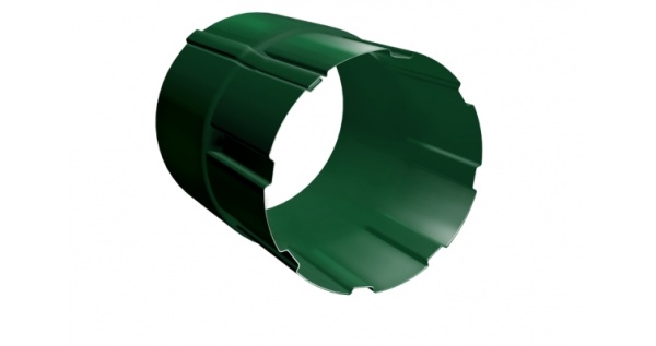 Соединитель трубы Grand Line 90 мм RAL 6005 зеленый мох из каталога RAL6005 Соединитель трубы Grand Line 90 мм RAL 6005 зеленый мох