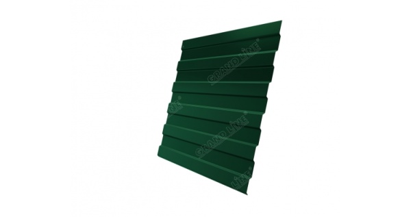 Профнастил С8А Эталон Drap RAL 6005 зеленый мох из каталога С8А Drap (бархат) Профнастил С8А Эталон Drap RAL 6005 зеленый мох