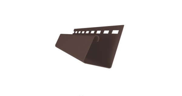 Профиль универсальный J 7/8" Grand Line Decor Premium Acryl темный дуб (3,0м) из каталога Декоративная система GL Я-Фасад Профиль универсальный J 7/8" Grand Line Decor Premium Acryl темный дуб (3,0м)