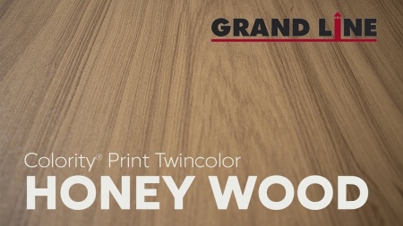Плоский лист 0,45 Print Elite Honey Wood