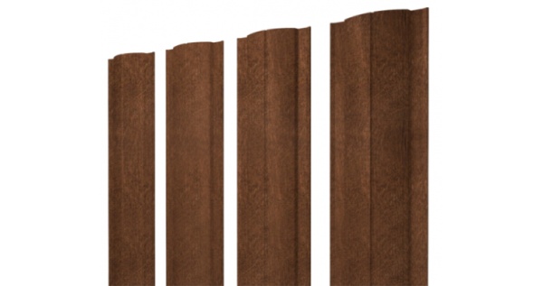 Штакетник Круглый 0,45 Print Elite Antique Wood из каталога Штакетник Круглый прямой рез Штакетник Круглый 0,45 Print Elite Antique Wood