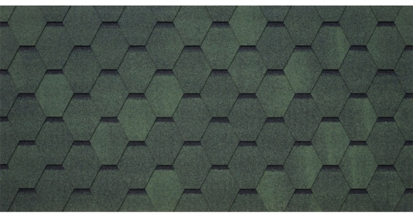 Битумная черепица TEGOLA GARDA verde 479 (зеленый) фото Битумная черепица TEGOLA GARDA verde 479 (зеленый) фото