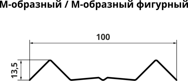 Штакетник М-образный А 0,4 PE RAL 8017 шоколад