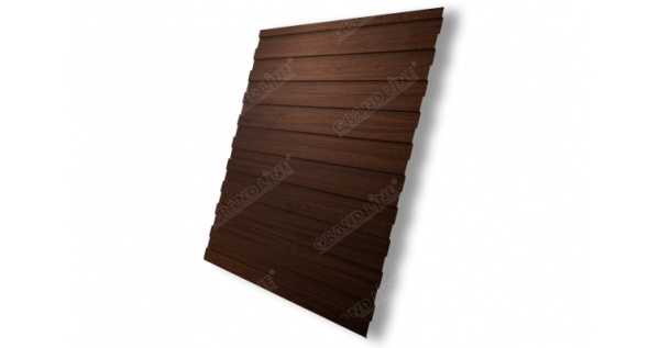 Профнастил С8А Эталон Print Twincolor Choco Wood