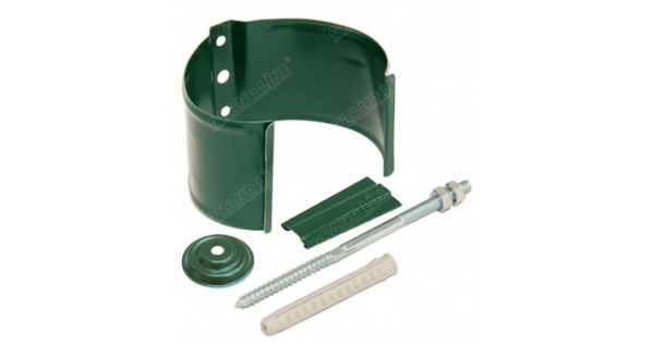 Кронштейн трубы Grand Line на кирпич 90мм RAL 6005 зеленый мох из каталога RAL6005 Кронштейн трубы Grand Line на кирпич 90мм RAL 6005 зеленый мох