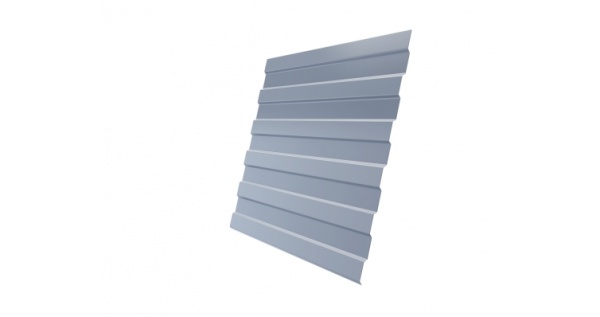 Профнастил С8А Эталон PE RAL 9006 бело-алюминиевый