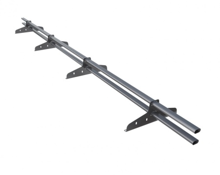 Снегозадержатель Стандарт Т4 d 40х20 RAL 7004 (3м)