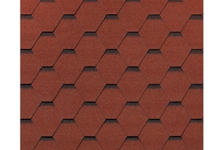RoofShield черепица Классик Стандарт (3м2) Кирпично-красный с оттенением фото