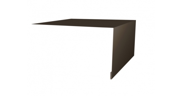 Планка околооконная простая 250х50 Эталон PE с пленкой RR 32 темно-коричневый