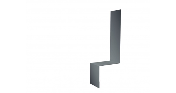 Планка примыкание боковое фальц Эталон Zn из каталога Доборные элементы для кровли (планки) Планка примыкание боковое фальц Эталон Zn