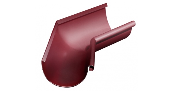 Угол желоба внутренний Grand Line 135 гр 125 мм RAL 3005 красное вино из каталога RAL3005 Угол желоба внутренний Grand Line 135 гр 125 мм RAL 3005 красное вино