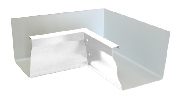 Угол желоба внутренний Vortex 90гр 127мм RAL 9003 из каталога RAL 9003 Угол желоба внутренний Vortex 90гр 127мм RAL 9003