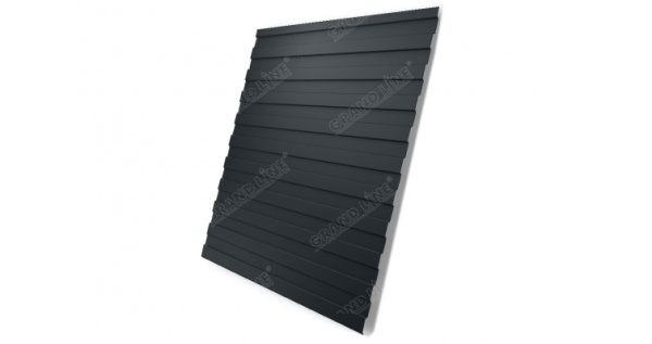 Профнастил С8А Эталон Drap RAL 7016 антрацитово-серый